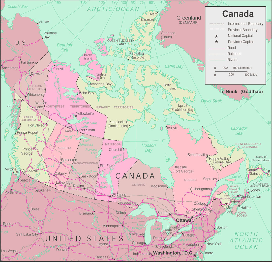 Map of Canada