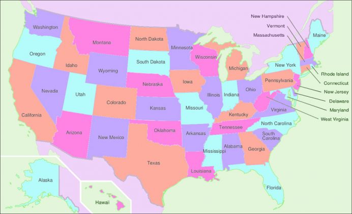 Map of North America | Maps of the USA, Canada and Mexico