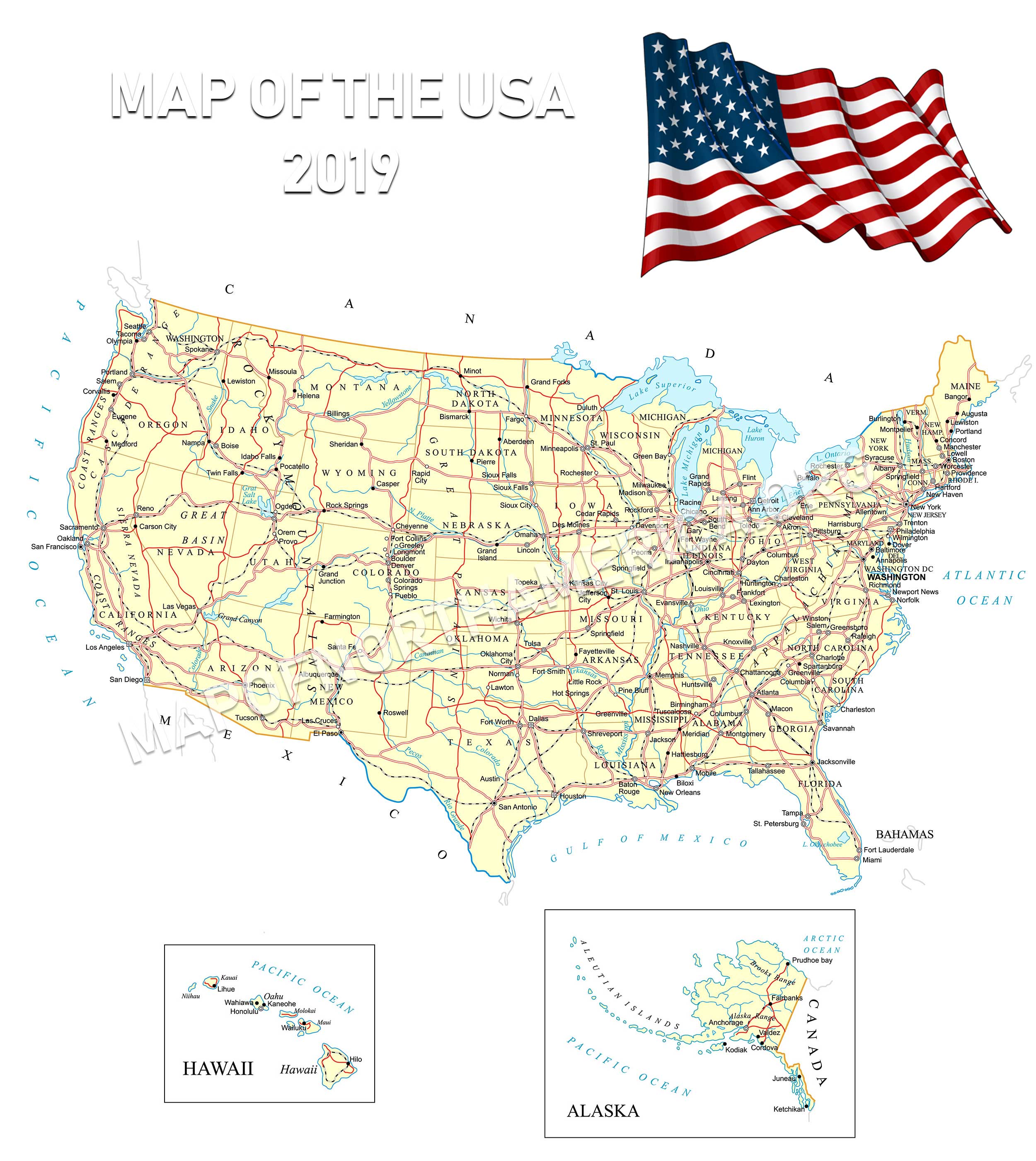 USA Map 2019